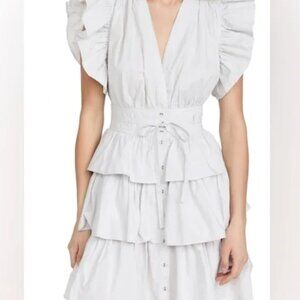 Ulla Johnson Sena mini dress Dove grey